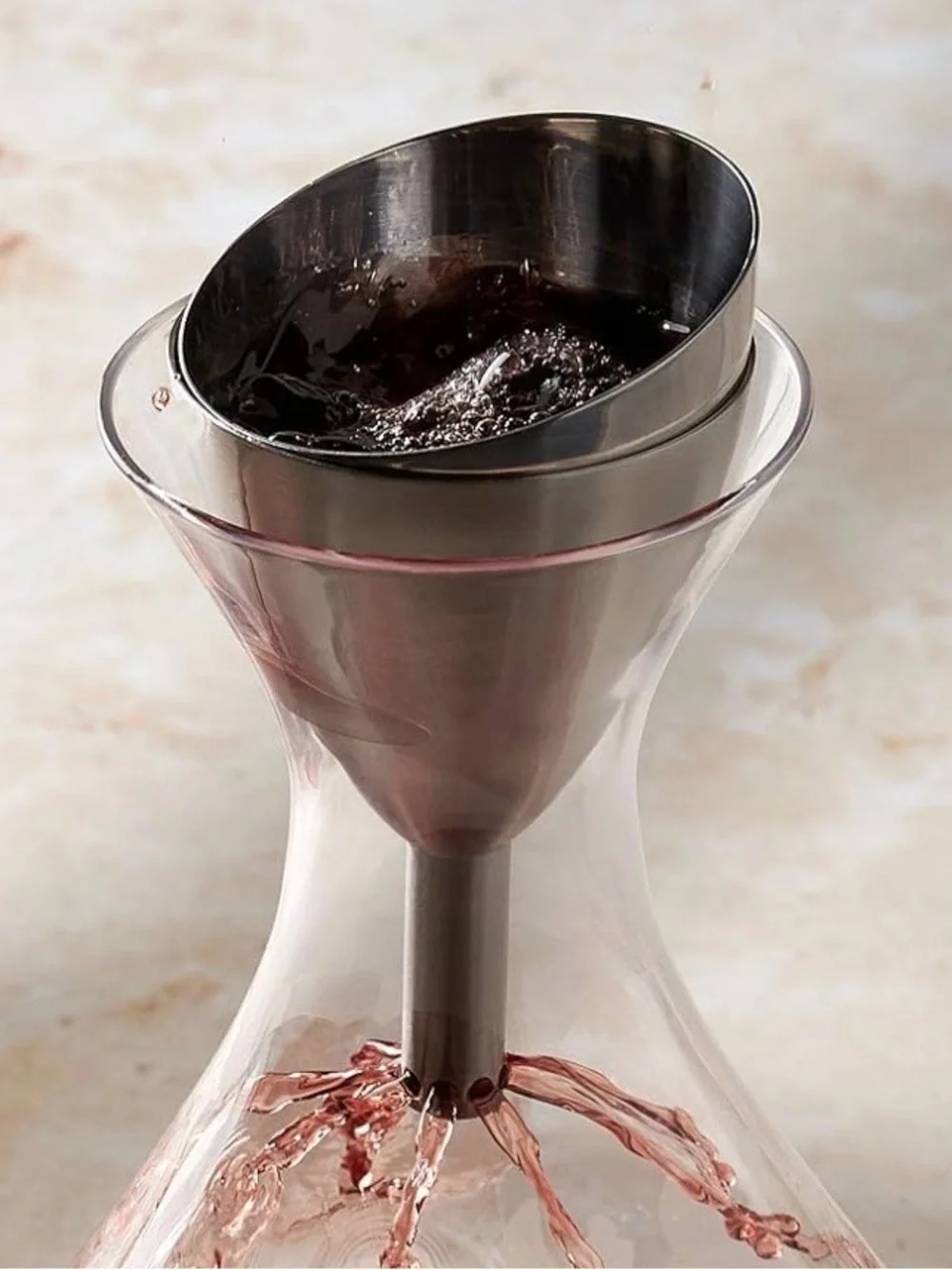 rabbit wine aerator with shower funnel